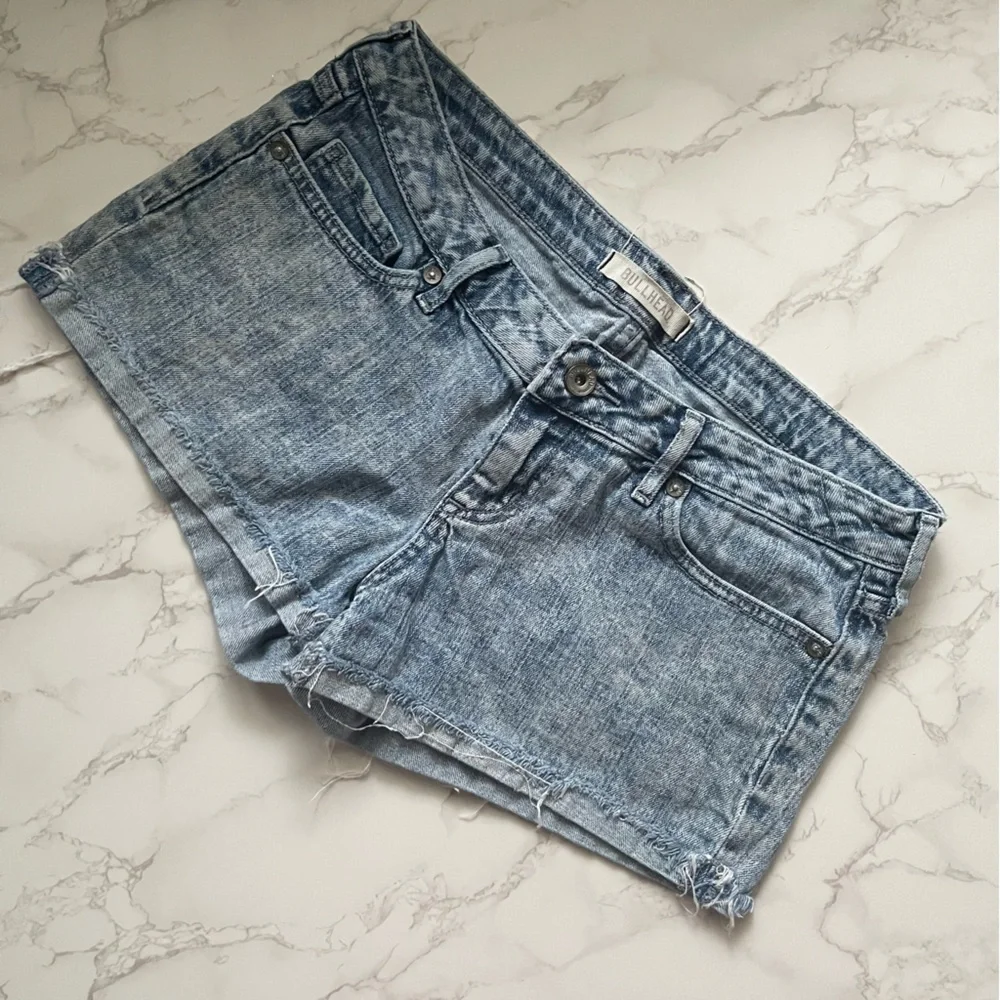 Acid Wash Jean Shorts - Bullhead/Pacsun, Distressed - Size 9